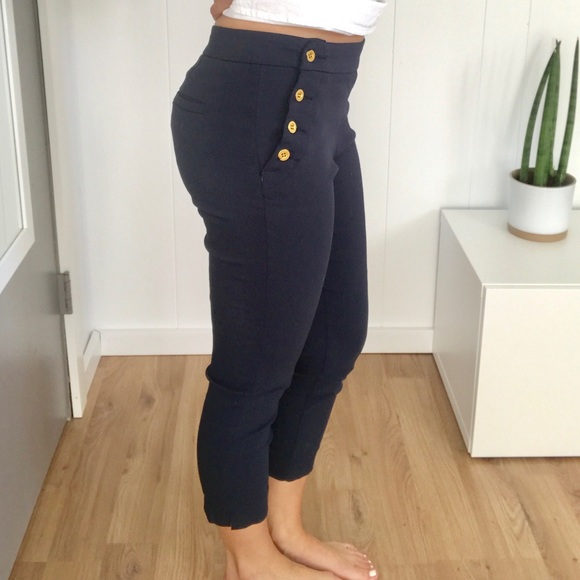 Navy Blue Stretch Business Casual Pant - Picture 2 of 5